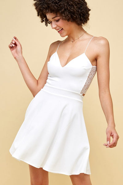 Grace w/ Lace Trim Dress