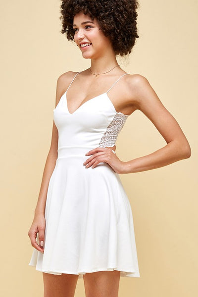 Grace w/ Lace Trim Dress