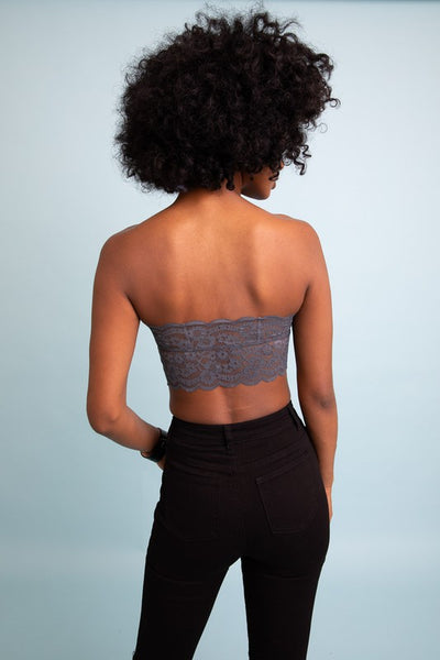 Midnight Blue Lace Bandeau