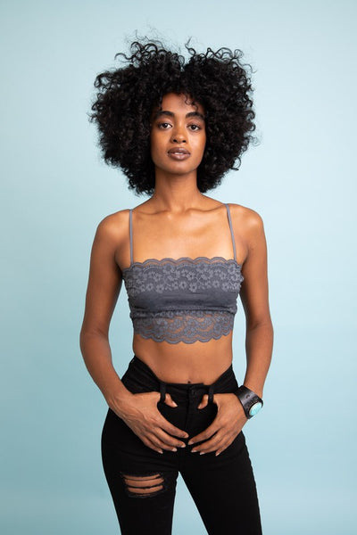 Midnight Blue Lace Bandeau