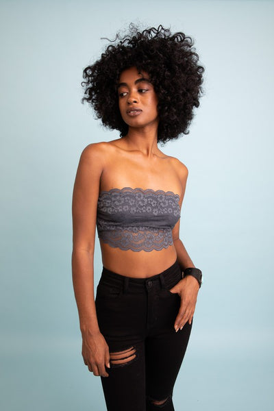 Midnight Blue Lace Bandeau