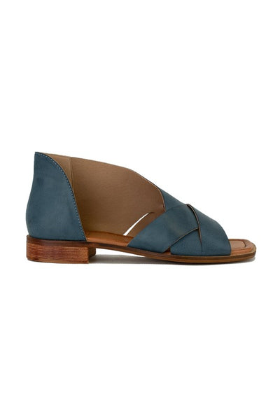 Open-Toe Flat Sandals