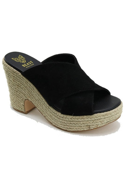 Chunky Espadrille Wedges