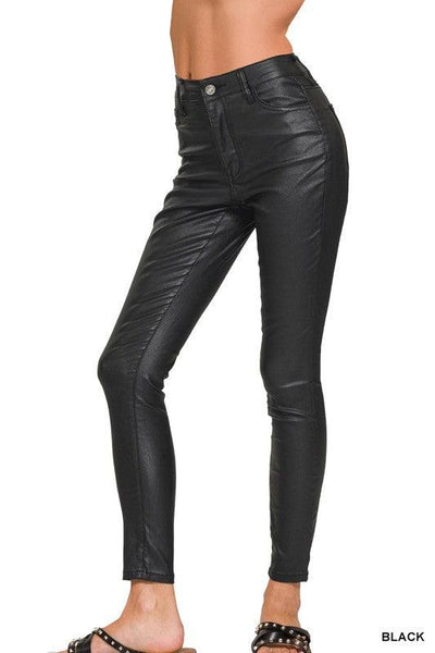 Faux Leather Skinny Pants - Hope Boutique Shop