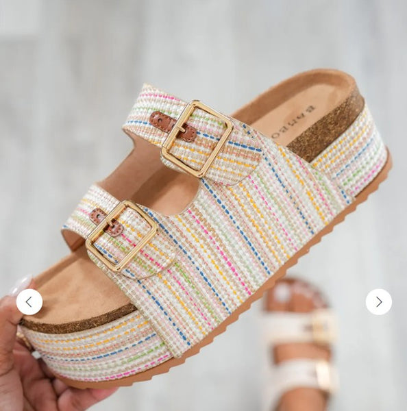 Rainbow Chunky Sandal