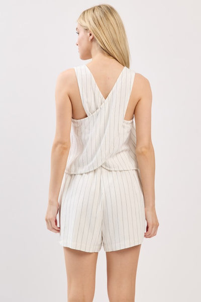 Micro Stripe Tie Pants