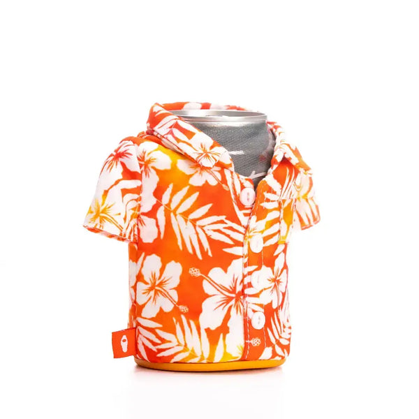 Insulated 12 oz Can Cooler- Apricot Floral