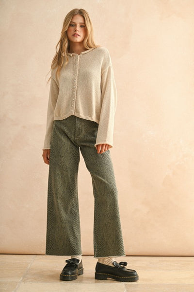 Button Front Cardigan