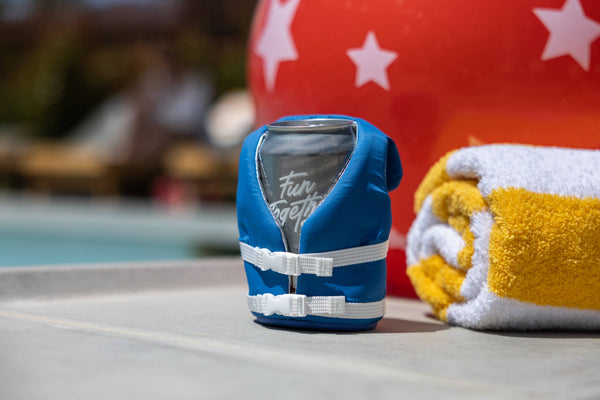 Insulated 12 oz Can Cooler - Varsity Blue
