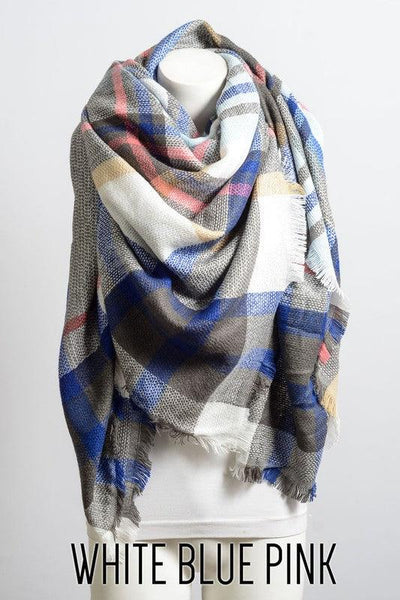 Classic Plaid Blanket Scarf