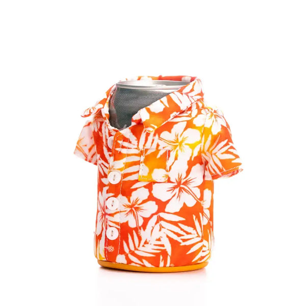 Insulated 12 oz Can Cooler- Apricot Floral