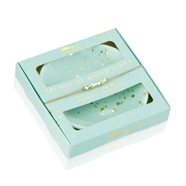 Motivational Bracelet+Dish Bundle