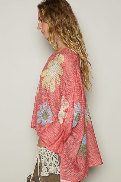 Spring Floral Knit Top