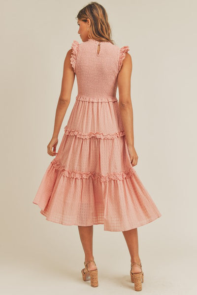 Petal Pink Smocked Dress