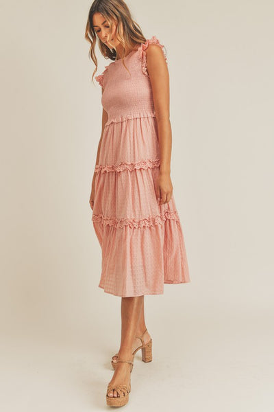 Petal Pink Smocked Dress