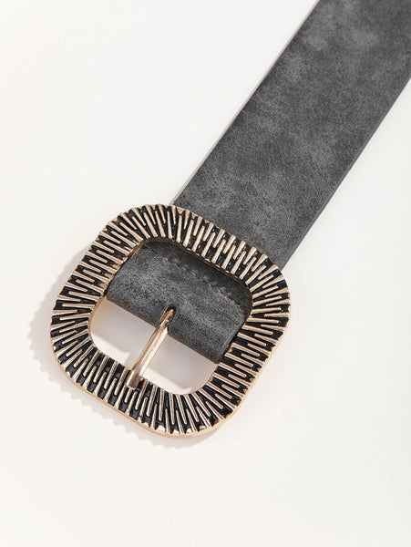 Boho Square Buckle Belt W