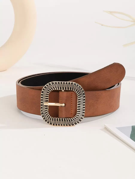 Boho Square Buckle Belt W