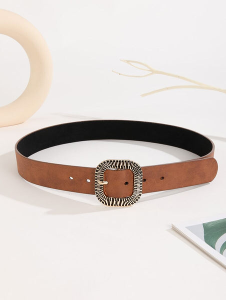 Boho Square Buckle Belt W