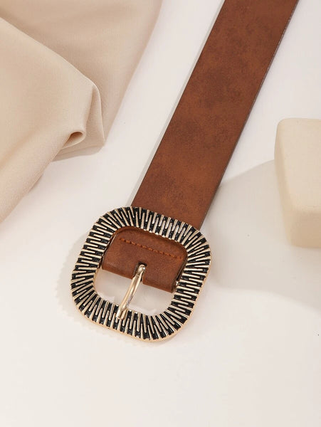Boho Square Buckle Belt W