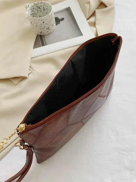 Embossed Detail Clutch Bag