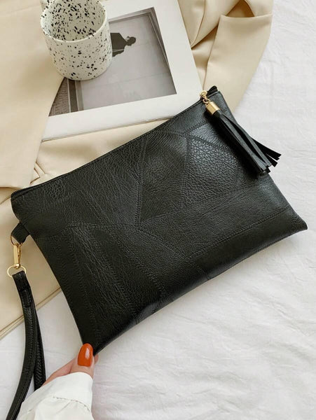 Embossed Detail Clutch Bag