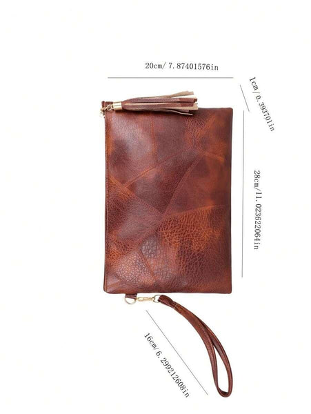 Embossed Detail Clutch Bag