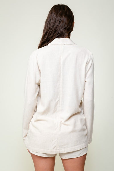 Oversized Linen Blazer