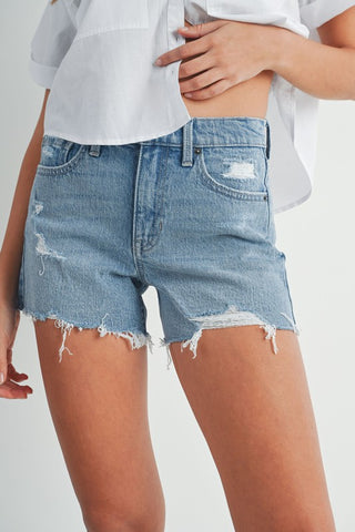 Slight Distressed Stretch Short
