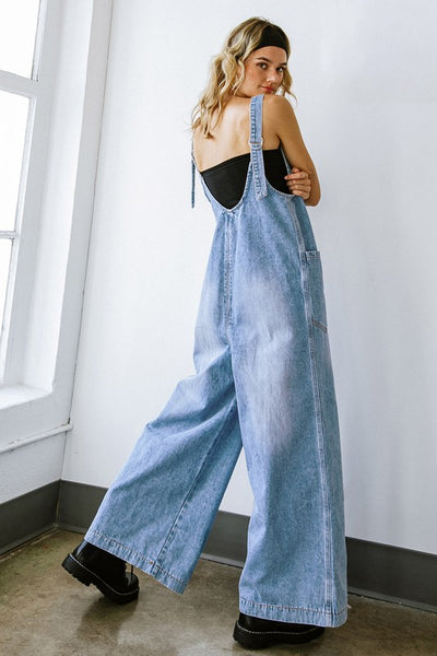 Relax In Style Denim Overalls
