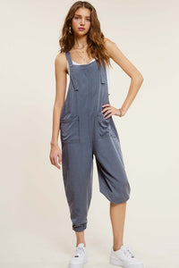 Relaxed Fit Mineral Washed Jumpsuit