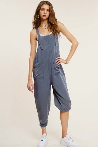 Relaxed Fit Mineral Washed Jumpsuit