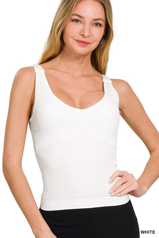 Ribbed Seamless Bra Padded