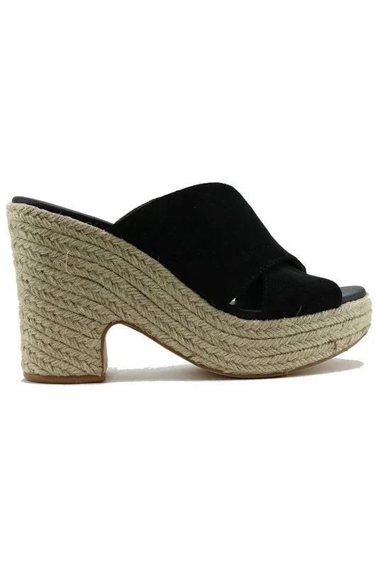Chunky Espadrille Wedges
