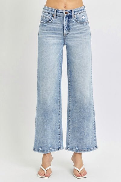HR Tummy Control Crop Wide Jeans