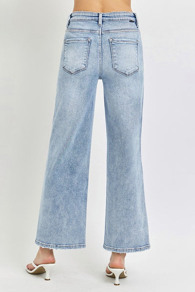 HR Tummy Control Crop Wide Jeans