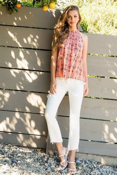 Boho Pink Halter Top