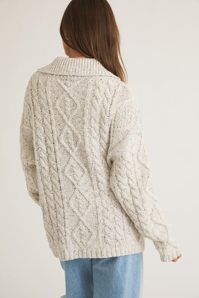 Front Pocket Oversized Cardigan