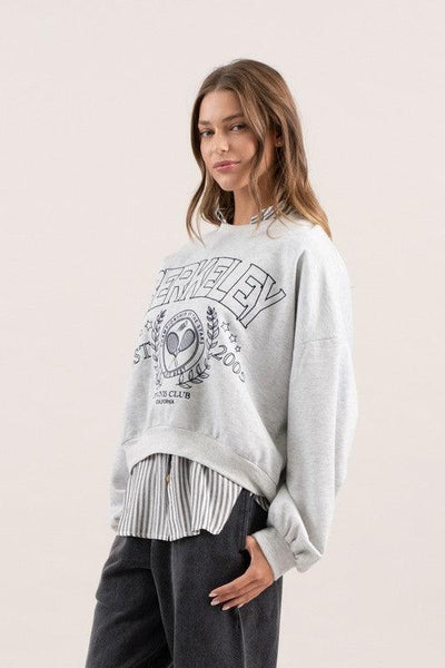 Trendy Graphic Sweatshirt