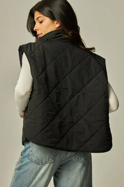 Boxy Quilted Puffer Vest