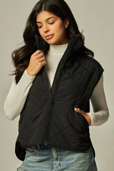 Boxy Quilted Puffer Vest
