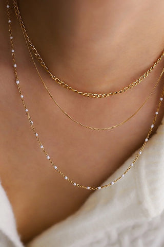 NTMulti Layer White Bead Necklace