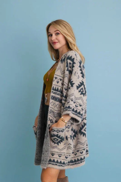 Aztec Knit Cardigan