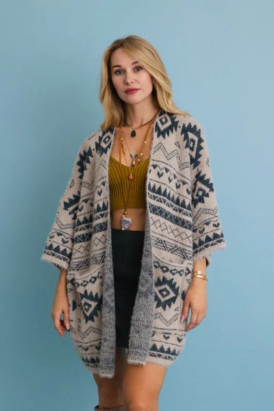 Aztec Knit Cardigan