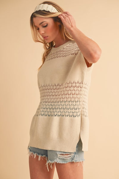Open Stitch Mesh Top