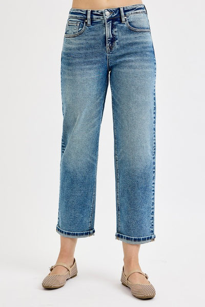 High Rise Crop BoyFriend Jeans