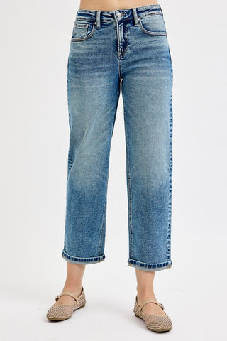 High Rise Crop BoyFriend Jeans