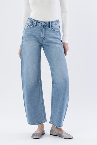 High Rise Wide Barrel Jeans