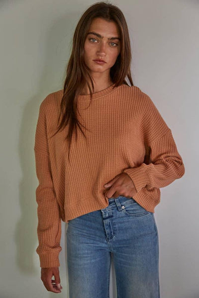 Knit Thermal Pullover Top