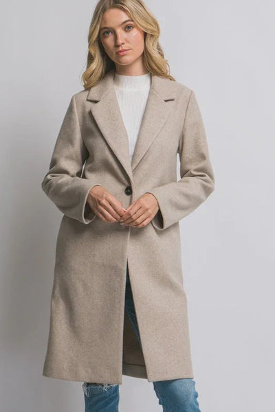 Classic Oatmeal Long Coat