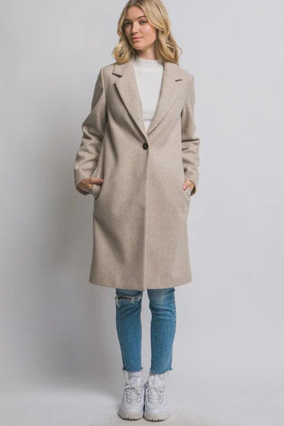 Classic Oatmeal Long Coat